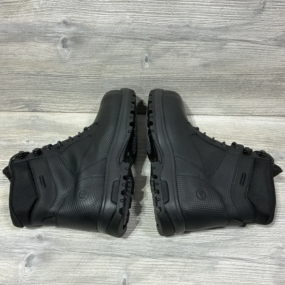 Dunham 8000Works Black Waterproof Work Boots Men's 10 6E Wide Oil Resistant NEW